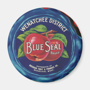 aimant des pommes de phoque bleu