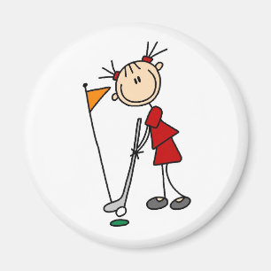 Aimant Descente du putt du sac vert