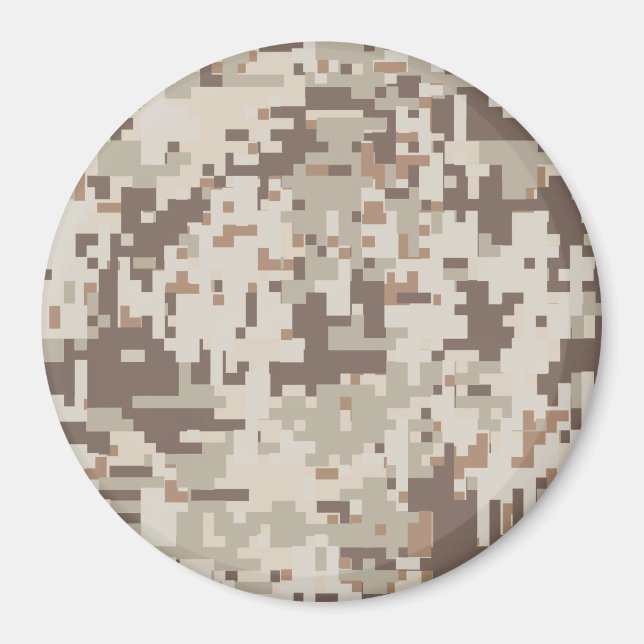 Aimant Desert Style Digital Camouflage Beige Decor (Devant)