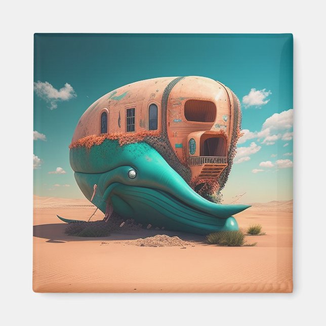 Aimant Desert whale house (Devant)