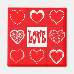 Aimant Design cardiaque