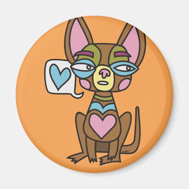 Aimant Design Chiwawa (Devant)