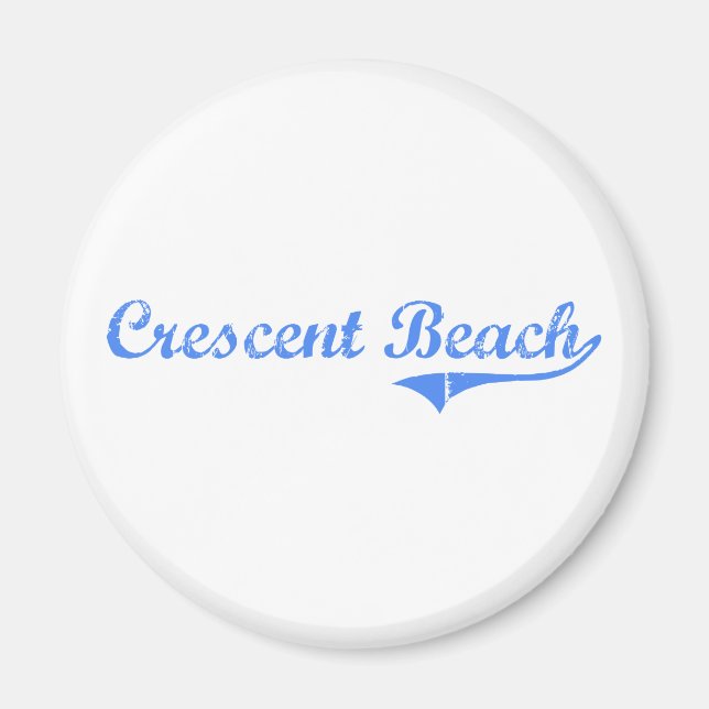 Aimant Design classique de Crescent Beach California (Devant)