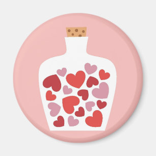 Aimant Design de carte de Saint-Valentin