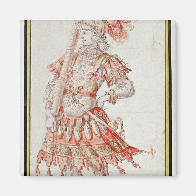 Aimant Design de costume pour Carousel, c.1662 (Devant)