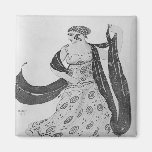 Aimant Design de costume pour 'Cleopatra', 1910 (Devant)