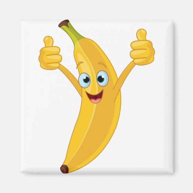 Aimant Design de dessin de banane (Devant)