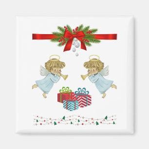 Aimant Design de Noël avec anges