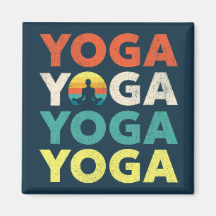 Aimant Design de texte Yoga