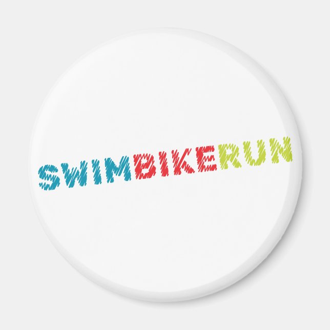 Aimant Design de triathlon (Devant)