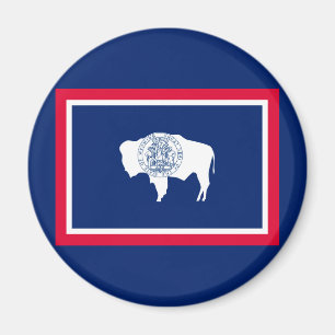 Aimant Design du drapeau d'état du Wyoming