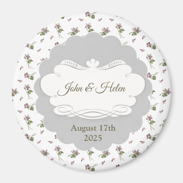 Aimant Design floral (Devant)