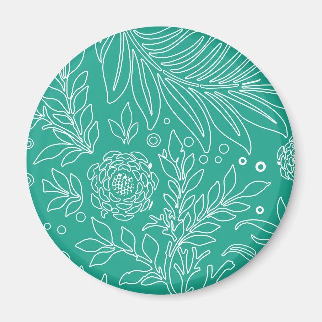 Aimant Design floral 34 (Devant)