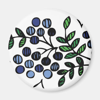 Aimant Design floral d'aimant bleuté