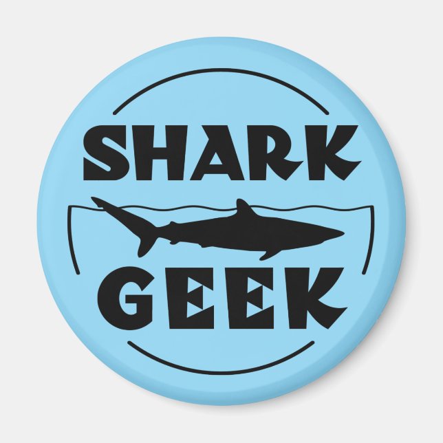 Aimant Design Geek De Requin Pour Les Amateurs De Requins (Devant)