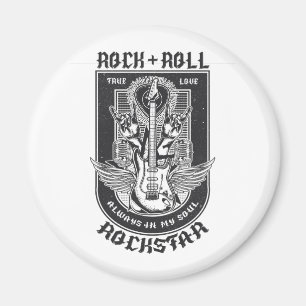 Aimant Design Guitar Rock