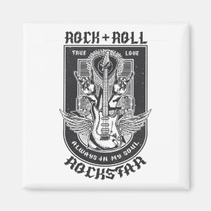 Aimant Design Guitar Rock