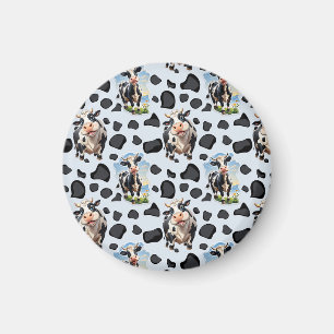 Aimant Design Motif animal de vache