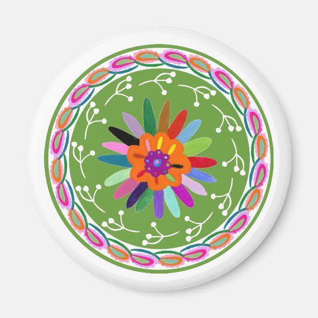 Aimant Design Otomi moderne (Devant)