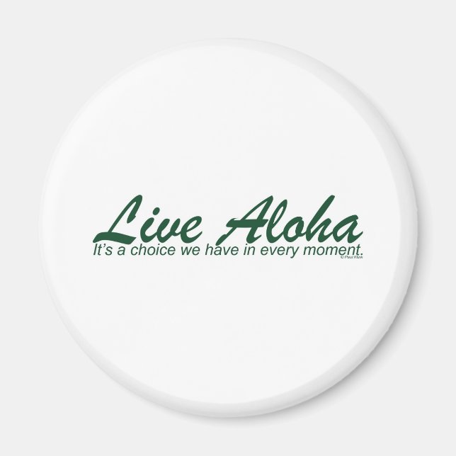 Aimant Design paysager d'Aloha Live (Devant)