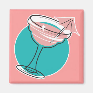Aimant design rétro margarita