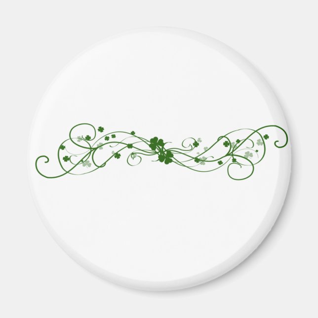 Aimant Design Shamrock irlandais (Devant)