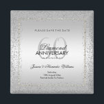 Aimant Design Silver Confetti 60e mariage Enregistrer la<br><div class="desc">Personnalisé 60e anniversaire de Mariage Magnet Réservez la date pour les couples événements du soixantième anniversaire. Tout le texte, la police et la couleur de texte sont entièrement personnalisables pour répondre à vos besoins, si vous souhaitez aider à customiser votre produit ou si vous souhaitez faire correspondre les produits, veuillez...</div>