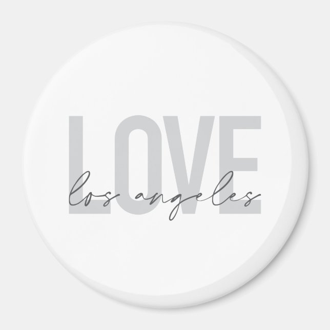 Aimant Design urbain, simple et moderne de Love Los Angel (Devant)