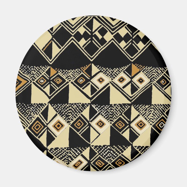 Aimant Designs africains inspirés de Kuba (Devant)