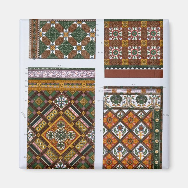Aimant Designs pour Majolica et Carreaux émaillés pour Ma (Devant)