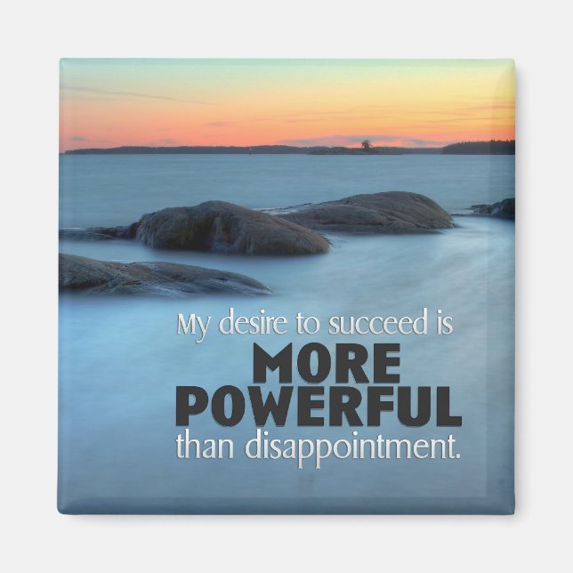 Aimant Désir de réussir l'aimant inspirationnel (Devant)
