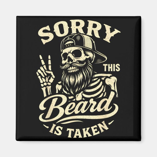 Aimant Désolé, cette barbe de Papa Fête des Pères est (Devant)