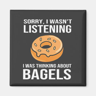 Aimant Désolé de penser à Bagels Jewish Hanoukka