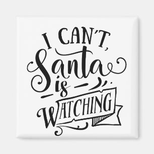 Aimant Désolé, Santa regarde, Noël drôle et amusant