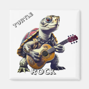 Aimant Dessin Animé Caricatural Tortue Animalière