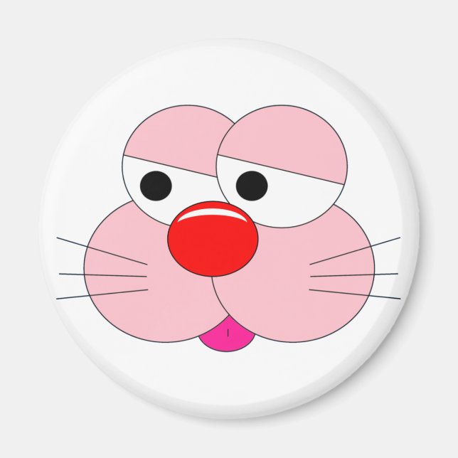 Aimant Dessin animé de lapin triste - Amusant (Devant)