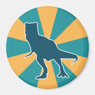 Aimant Dessin coloré de dinosaure T-rex en colère