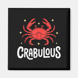 Aimant Dessin de crabe drôle pour hommes femmes enfants c
