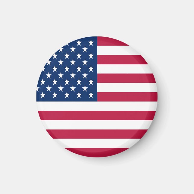 Aimant Dessin de fierté du drapeau américain USA (Devant)