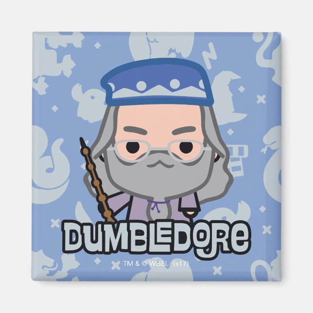 Aimant Dessin de personnage de dessin animé de Dumbledore (Devant)