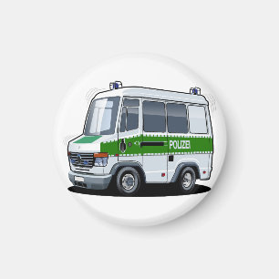 Aimant Dessin de police Van