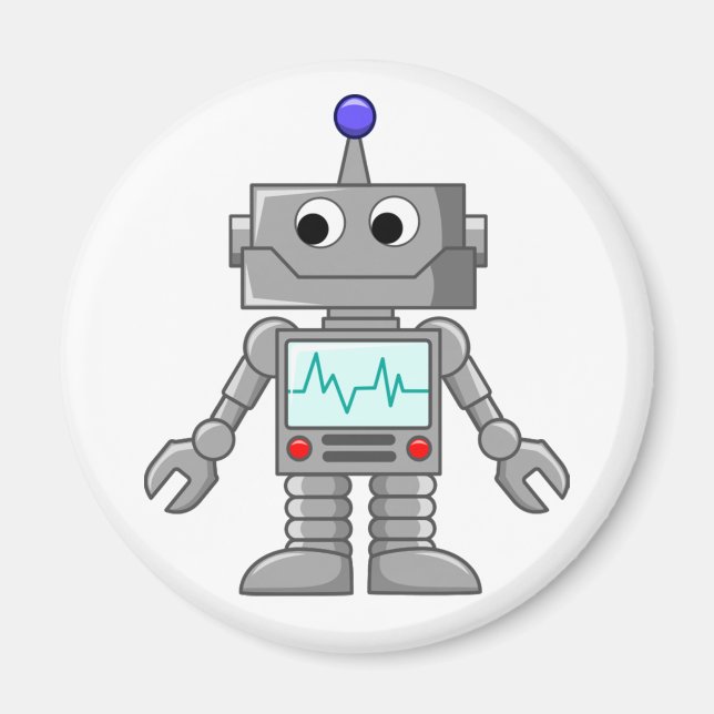 Aimant dessin de robot (Devant)