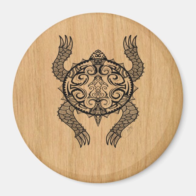 Aimant Dessin de tortue (Devant)