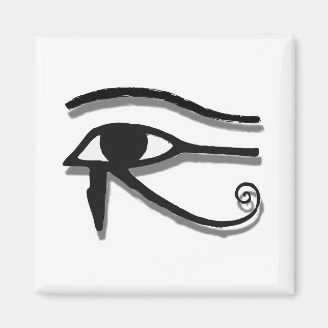 Aimant Dessin D'Encre Symbole Égyptien Oeil De Horus (Devant)