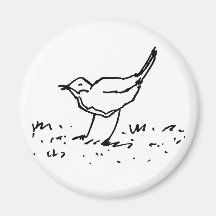 Dessin d'oiseau de dessin animé au stylo