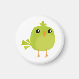 Aimant Dessin d'oiseau vert