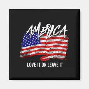 Aimant Dessin Drapeau Américain Patriotique Usa Art Graph