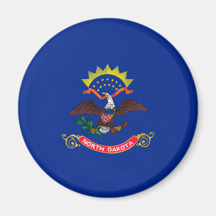 Aimant Dessin du drapeau de l'État du Dakota du Nord