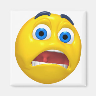 Aimant Dessin Émoji Choqué