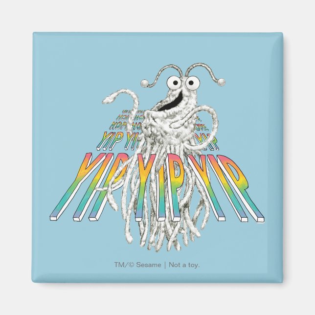 Aimant Dessin esquissé N&B de Yip Yips (Devant)